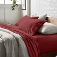 thumbnail image 7 of Bare Home Rosewood Sandwashed Microfiber Sheet Set, Wrinkle Resistant, Deep Pocket, Queen, 7 of 7