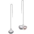 thumbnail image 1 of Pendientes de perlas y pendientes de vieira, 1 of 3