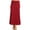 Burgundy, variant on Women's Chic and Comfortable High-Waisted Maxi Skirt