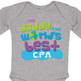 thumbnail image 4 of Inktastic Accountant Dad Best Cpa Boys or Girls Long Sleeve Baby Bodysuit, 4 of 5