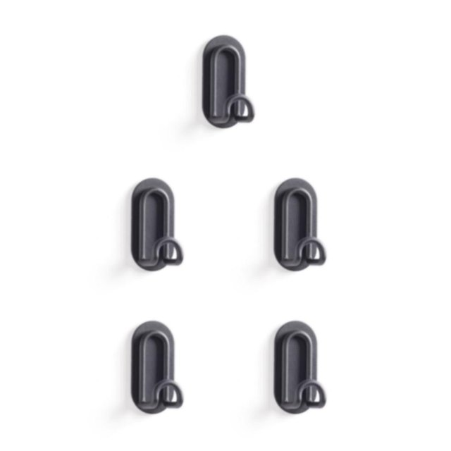 Wosthever Gancho Creativo en forma de U Ganchos fuertes Sin perforaciones Práctico soporte para colgar Accesorios de baño para el hogar Puertas Type2 NO2