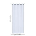 thumbnail image 3 of White Sheer Curtains 84 Inch Length | Voile Window Panels for Living Room & Bedroom | Light Filtering Polyester Drapes with Double Rod Pocket | Sold as 1 Panel, 3 of 8