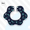 thumbnail image 4 of Hirioo Ice Blue Starfish and Jellyfish for Baby Cotton Petal Bib Drool Bibs for Baby Boy Unisex, 4 of 9