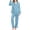 A-Light Blue325, variant on Long Sleeve Pajamas Set For Women Spring Summer Silk Satin Button Down Sleepwear Notch Lapel Shirts And Pants Bow Printed 2 Piece Set Leisure Home Clothes