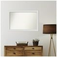 thumbnail image 5 of Amanti Art Custom Framed Wall and Bathroom Mirror (27 x 40 in.), Flair Soft White Frame, 5 of 7