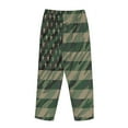 thumbnail image 5 of Disketp Jungle Green Camo Usa Flag Print Women'S Comfy Pajama Pants Casual Drawstring Palazzo Lounge Wide Leg Pants, 5 of 9