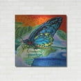 thumbnail image 3 of Luxe Metal Art 'Poised Butterfly II' by Carolee Vitaletti, Metal Wall Art, 36"x36", 3 of 7