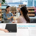 thumbnail image 2 of Syson POS 13" Manual Push Open Cash Drawer with Removable Coin Tray 4 Bill/ 4 Coin, 2 Keys, 2 of 6