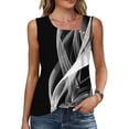 thumbnail image 2 of UPPADA Casual Sleeveless Tank Top Womens Square Neck Floral Print Tanks Eyelet Loose Summer Tops Flowy Hem Tunic Blouse for Ladies Beach Outfits,multicolor tank tops XXL, 2 of 8