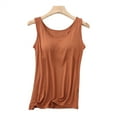thumbnail image 2 of Womens Built in Shelf Bra Tank Tops Sleeveless Racerback Workout Yoga Tops, 2 of 6