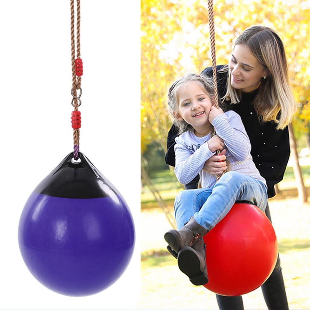 Details about   Ball Indoor Swing Seat with Nylon Rope for Child Backyard Play Set Purple 