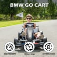 thumbnail image 5 of JoyWheels 24V Go Cart  for Kids,Licensed BMW Drift Cart with 400W Powerful Motor, Electric Ride on Go Kart for Kids Age 6+,8 mph,Black, 5 of 9
