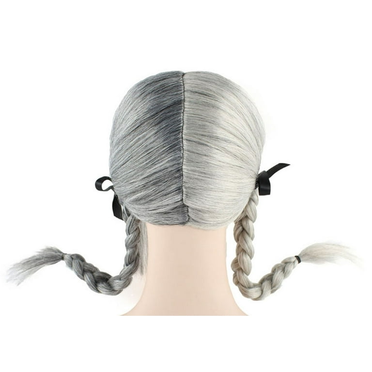 Grey on sale pigtail wig