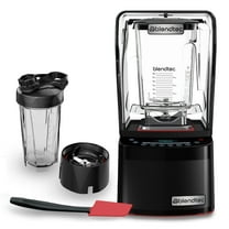 Blendtec Professional 800 Blender, 34 oz GO Travel Bottle, 90 oz WildSide Jar, and Spoonula Spatula - Kitchen Blender Bundle - Red
