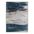 thumbnail image 3 of GENIMO 5'x7' Area Rug for Living Room, Machine Washable Non Slip Low Pile Rug for Bedroom Dining Room, Soft Abstract, Misty Teal, 3 of 5