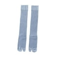 thumbnail image 1 of Calcetines de sandalia Tabi largos y finos, transpirables, con pantorrilla extendida, cómodos para mujer , Azul, 1 of 8