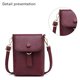 thumbnail image 4 of Bolsos Bandolera para Mujer Pequeño Cuero Vegano Mini Cartera De Hombro Tarjeta Acolchada Monedero, Claret, 4 of 5