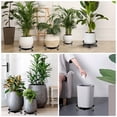 thumbnail image 6 of 1 Pack 20 Inch Black Round Metal Plant Caddy with 360 °   Rotating and Lockable Wheels, Heavy-Duty 300 lb Capacity, 6 of 6