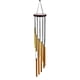 thumbnail image 1 of Viento de madera para colgar en la pared inspirador de campana de tubos (tubo de oro de caoba), 1 of 3
