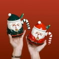 thumbnail image 5 of Christmas Mug, Cute Ceramic Tea mugs with Santa Lid & Spoon, Novelty Cup for Milk, Coffee, Hot Chocolate, Gift for Women, Kids, Colleagues, Family, Friends, Gift Box, 5 of 5
