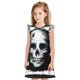 thumbnail image 1 of Fotbe Watercolor Skull Vestido de Dormir para Niñas de 3 a 10 Años, Mangas Cortas, Estilo Princesa, Pijama Camisón con Mangas Voladas-Medium, 1 of 6