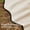 A - Cream-72"W x 90"L (Pack of 1), variant on Purple 72"W x 96"L (Pack of 1) Scalloped Linen Textured Fabric Shower Curtain with Hooks