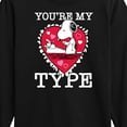 thumbnail image 3 of Peanuts - You're My Type - Toddler And Youth Long Sleeve Graphic T-Shirt, 3 of 6