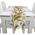 thumbnail image 4 of Coolnut Table Runner 13"x90", Decorative Flowers Oriental Style Washable Table Cloth Runner for Holiday Home Wedding Table Top Decoration, 4 of 5