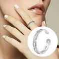 thumbnail image 2 of GUANGHONG Memory of You Dandle Open Stainless Steel Adjustable Ring Titanium Steel Fashion Ring Does Not Fade Ring for Girls 7-8 Fashion Ring Set Rings, 2 of 6