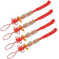 Worgeous  4 Pcs Front Door Decor Chinese New Year Pendant Knot Feng Shui Ancient