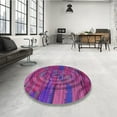 thumbnail image 3 of Ahgly Company Indoor Rectangle Patterned Medium Violet Red Pink Area Rugs, 6' x 9', 3 of 6
