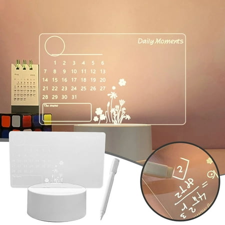 

Note Board Creative LED Night Light USB Message Board Holiday Light With Pen