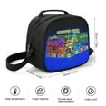 thumbnail image 2 of Geometry Dash Lunch Bag, Insulated Lunch Box Large Capacity Reusable Insulated Cooler Lunch Totes Bag for Work Office Camping Travel Picnic, 2 of 7