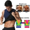 thumbnail image 4 of QRIC Sauna Slimming Vest Body Shaper for Men Waist Trainer Hot Sweat Suit Workout Shapewear Neoprene Compression Shapers Tank Top Thermal Shirt, 4 of 6