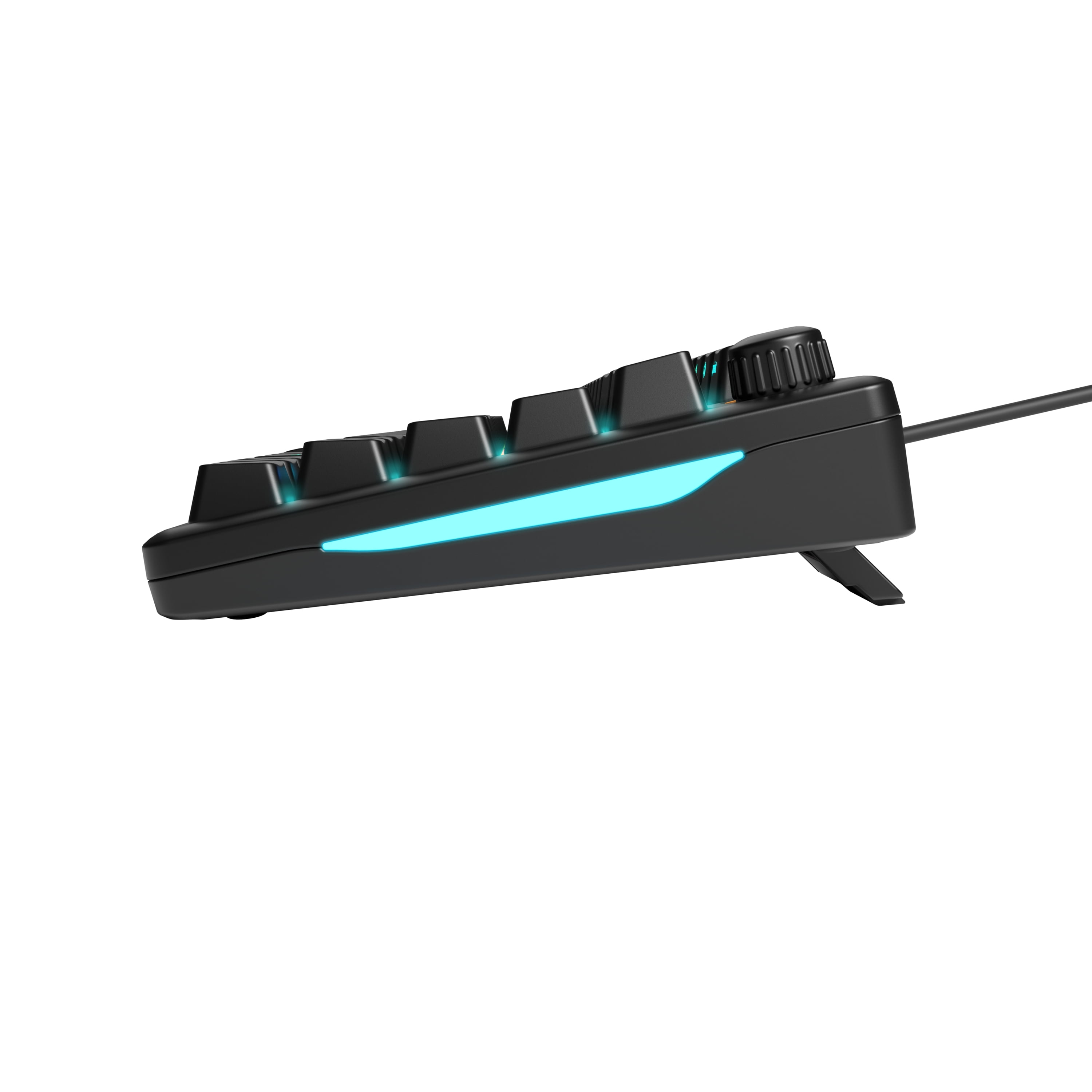Glorious Gaming Keyboard GMBK 75% - Swappable MX-Compatible Keycaps, Detachable USB Cable - IP57 Waterproof and Dust Resistant - 10-Zone RGB Lighting - Quiet Gaming Switches - 12.6" x 5.4" x 1.6"