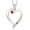 Red||Red, variant on 925 Sterling Silver Red Garnet Heart Pendant Necklace for Women | 0.22 Cttw | Gemstone January Birthstone | Round 3.5MM | With 18 inch Chain