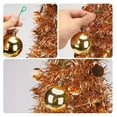 thumbnail image 7 of Hanging Artificial Christmas Tree 40 Inch, Wall Hanging Decoration Chrismas Tree with 50 LED 8 Lighting Modes String Lights, Xmas Decor Door Hainging Christmas Tree, Hook and Batteries Included Golden, 7 of 7