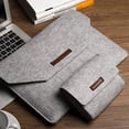 thumbnail image 4 of Deyuer Laptop Bag Portable Waterproof Cotton 13 Inch Notebook Sleeve Case Power Pack for MacBook, 4 of 8