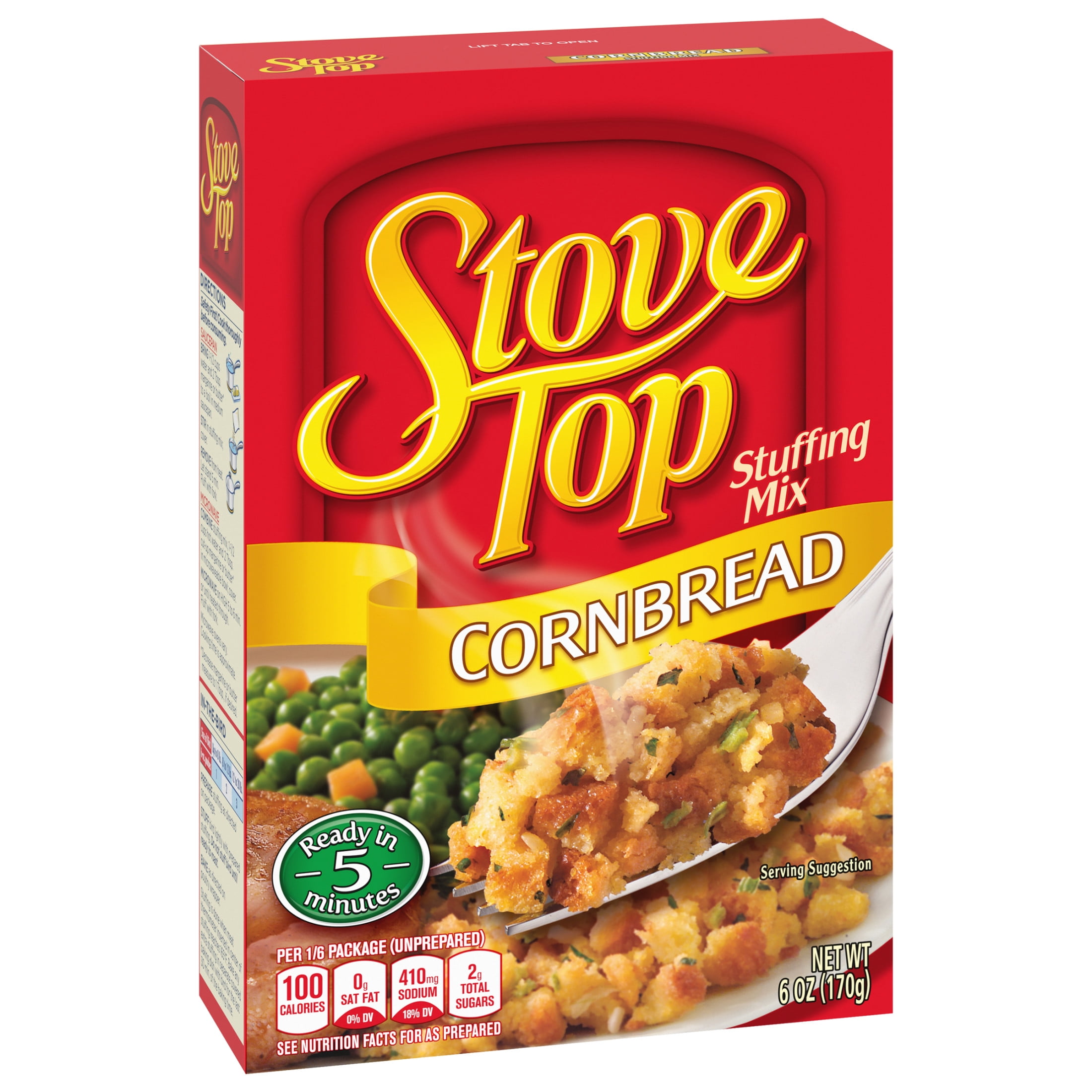 (12 pack) Stove Top Cornbread Stuffing Mix Side Dish, 6 oz Box