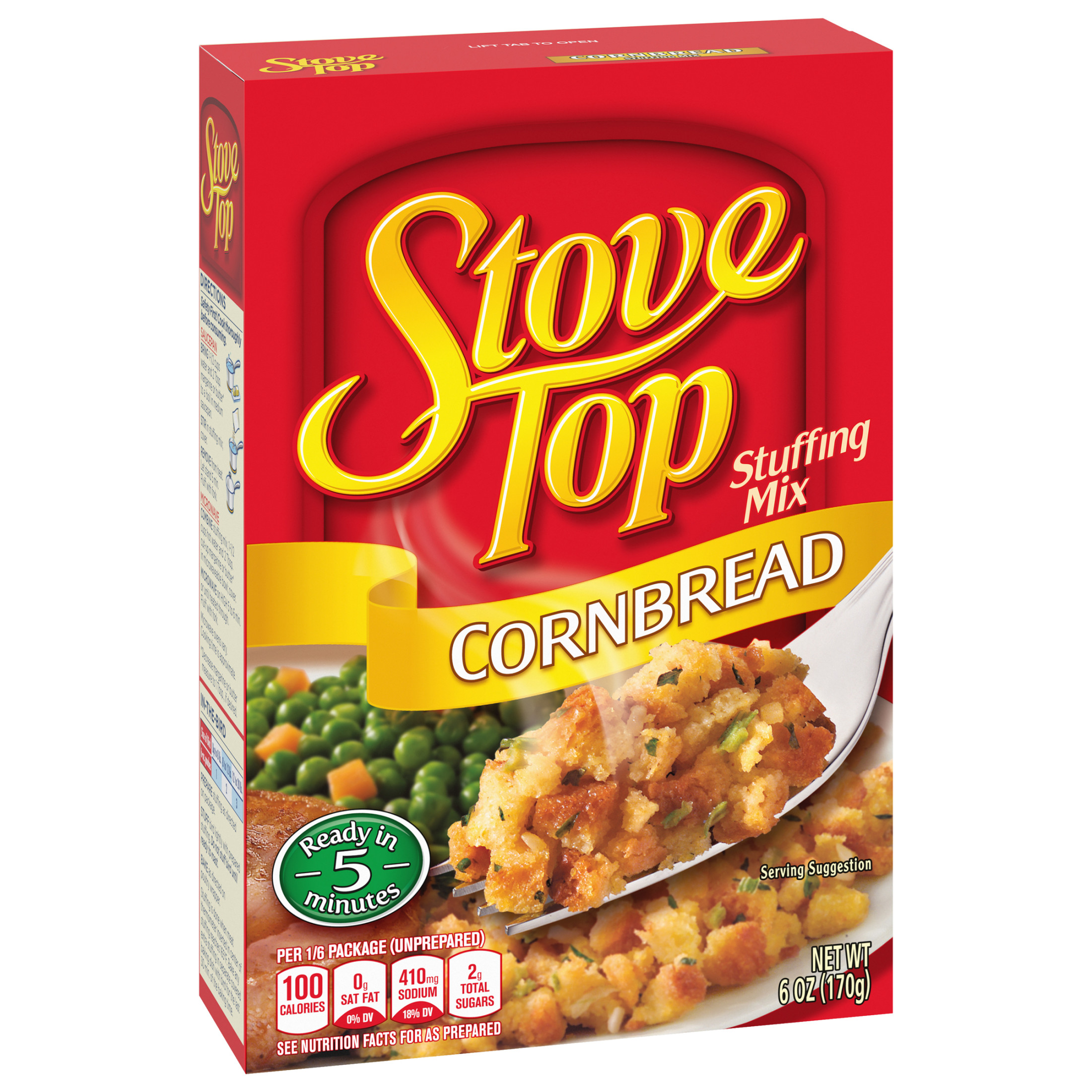 Stove Top Cornbread Stuffing Mix Side Dish, 6 oz Box - image 4 of 7