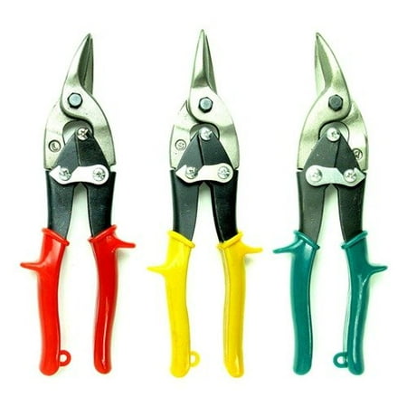 Trademark Global Heavy Duty 3 Piece Aviation Tin Snip Set