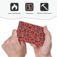 thumbnail image 4 of KLL Vintage Red Paisley Pattern Electrical Outlet Covers, 3" x 5" 1 Pack Electric Receptacle Plug Covers for Decorator Receptacle Outlet & Switch-Style V, 4 of 6