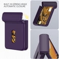 thumbnail image 5 of Allytech Case for Samsung Galaxy Z Flip 7 with Hinge Protection [Card Slot] - Ultra Thin Automatic Hinged Hard PC Shockproof Anti-Scratch Full Body Protective Case - Darkpurple, 5 of 6