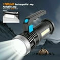 thumbnail image 2 of Super Bright LED Searchlight Portable Rechargeable Spotlight Handheld Flashlight, 2 of 12