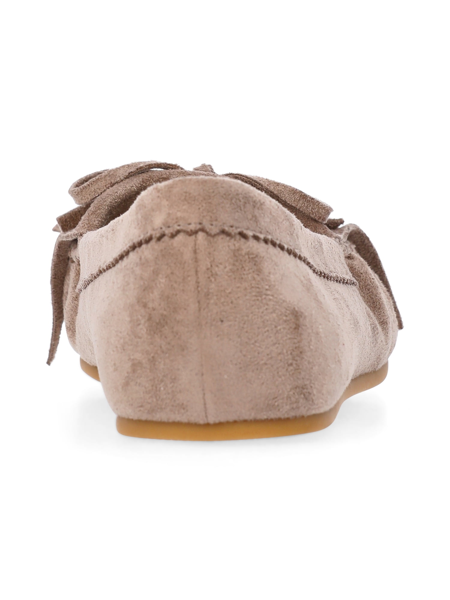 Time and Tru Women's Fringe Suede Moccasins