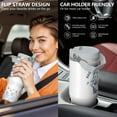 thumbnail image 6 of 1pc Cat 30oz Tumbler with Straw & Handle - Insulated Stainless Steel Cup | Holiday Gift for Man Women (Christmas, Valentine's, Birthday), 6 of 7