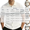 Ceisia Men's Knit Button-Down Polo Shirt with Horizontal Stripe Green M ...