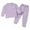 Light Violet, variant on Mercatoo Kids Base Layer Set 2 Piece Outfits Long Sleeve Crewneck Sweatshirt and Legging Thermal Underwear Matching 𝐋ounge Set