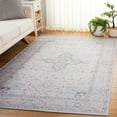 thumbnail image 2 of SAFAVIEH Tucson Alyx Oriental Machine Washable Area Rug, Light Grey/Light Green, 3' x 5', 2 of 9
