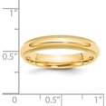 thumbnail image 4 of Solid 14k Yellow Gold 4.2mm Milgrain Half Round Comfort Fit Wedding Band Size 11.5 - Ring Size 11.5, 4 of 8